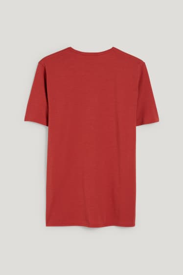 Hombre - Camiseta - rojo oscuro