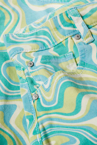Kids Girls - Shorts - met patroon - lichtgroen