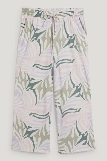 Donna - Pantaloni pigiama - fantasia - bianco crema