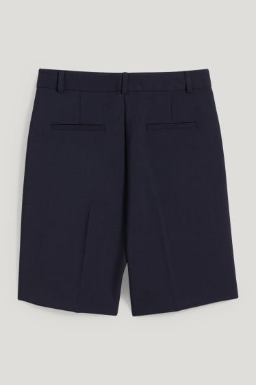Damen - Bermudas - High Waist - dunkelblau