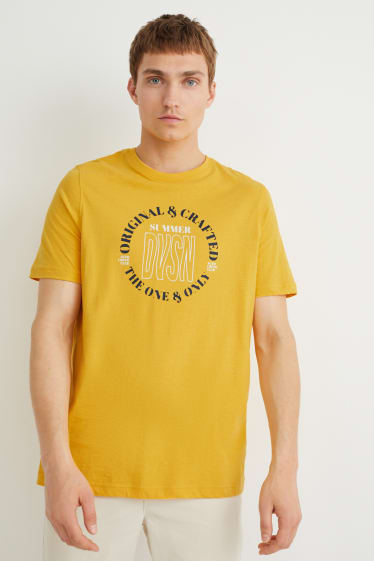 Hombre - Camiseta - amarillo