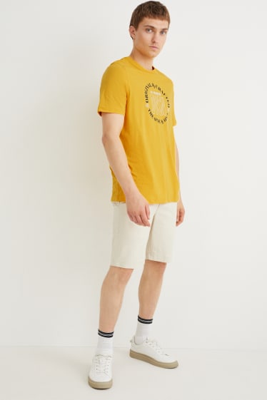 Hombre - Camiseta - amarillo