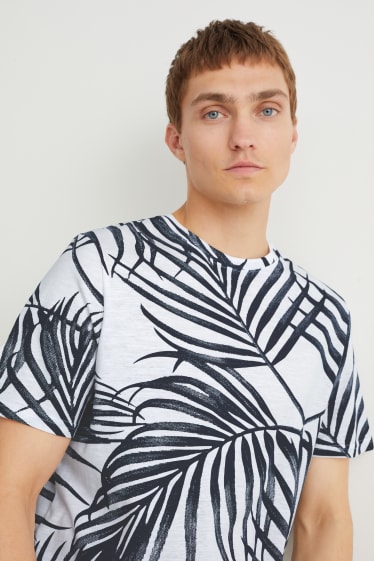 Hommes - T-shirt - noir / blanc