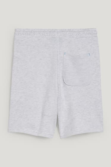Reverskraag - Sweatshort - grijs