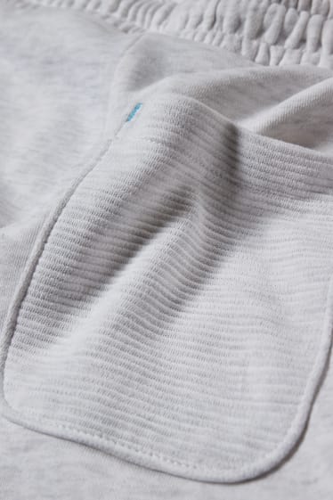 Reverskraag - Sweatshort - grijs