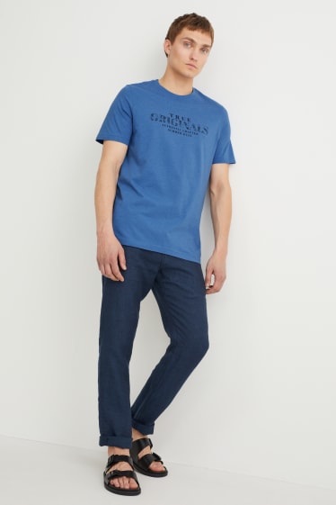 Hombre - Camiseta - azul oscuro