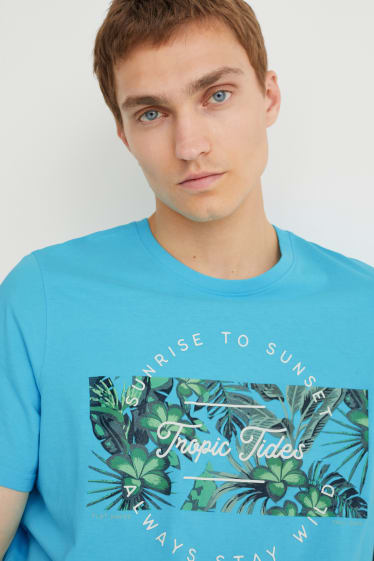Hombre - Camiseta - turquesa