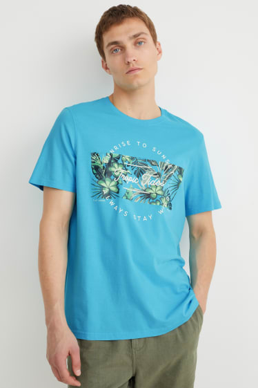 Hombre - Camiseta - turquesa