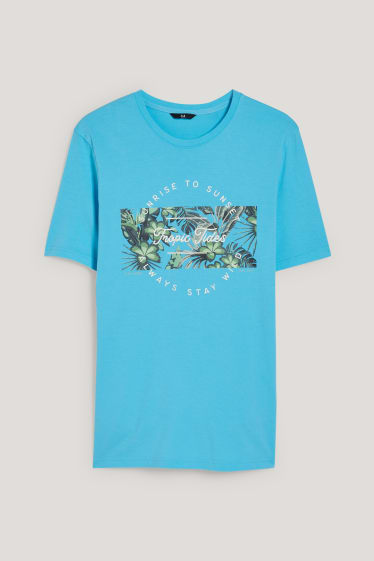 Hombre - Camiseta - turquesa