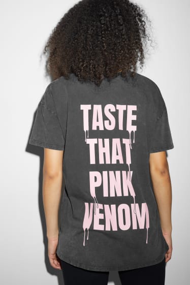 Clockhouse femme - CLOCKHOUSE - T-shirt - Blackpink - noir