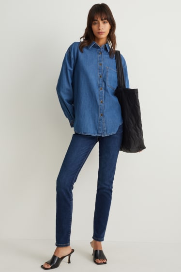 Femei - Bluză din denim - denim-albastru