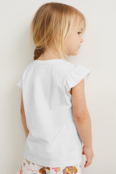 Toddler Girls - Confezione da 2 - Paw Patrol - maglia a maniche corte - bianco