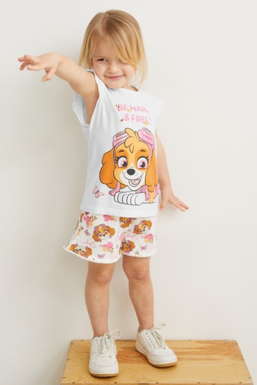Toddler Girls - Confezione da 2 - Paw Patrol - maglia a maniche corte - bianco