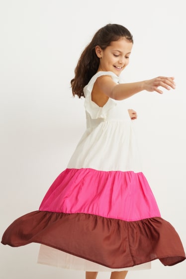 Kids Girls - Kleid - cremeweiß