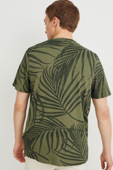Hombre - Camiseta - verde oscuro