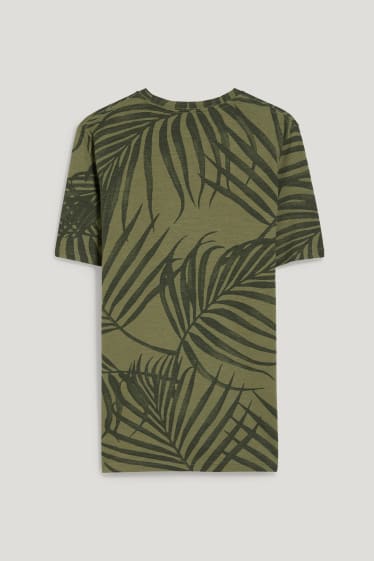 Hombre - Camiseta - verde oscuro