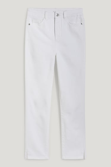Donna - Jeggings - vita alta - LYCRA® - bianco