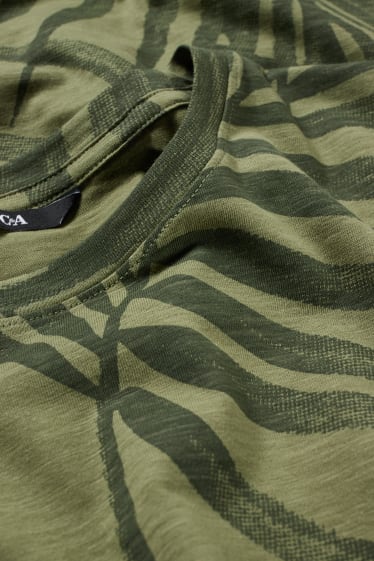 Hombre - Camiseta - verde oscuro