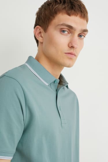 Heren - Poloshirt - Pima-katoen - mintgroen