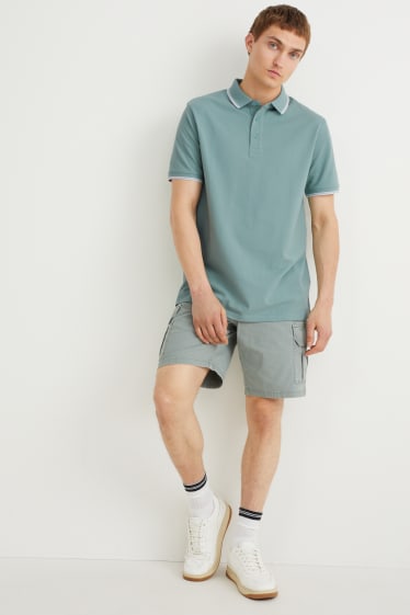 Heren - Poloshirt - Pima-katoen - mintgroen