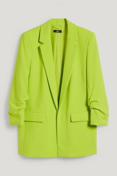 Dames - Blazer - relaxed fit - lichtgroen