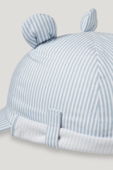 Baby Boys - Babypet - gestreept - lichtblauw