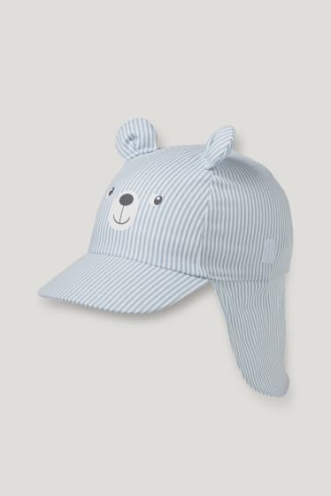 Baby Boys - Babypet - gestreept - lichtblauw