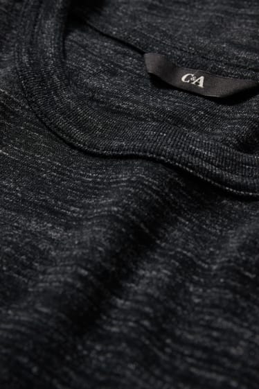 Herren - Langarmshirt - dunkelgrau