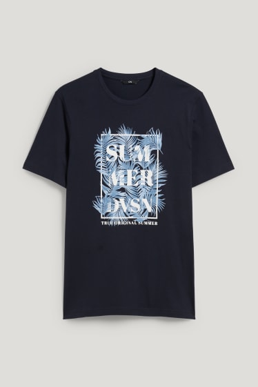 Hommes - T-shirt - bleu foncé