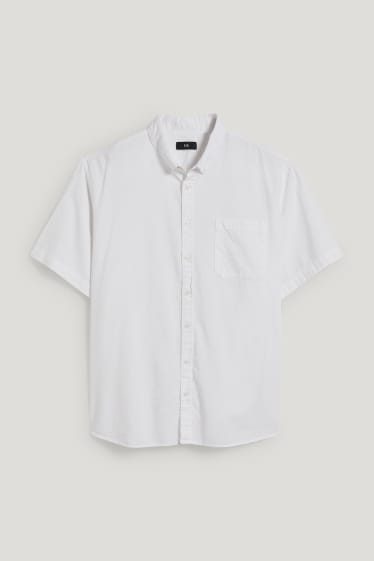 Hommes grandes tailles - Chemise - regular fit - col button-down - blanc