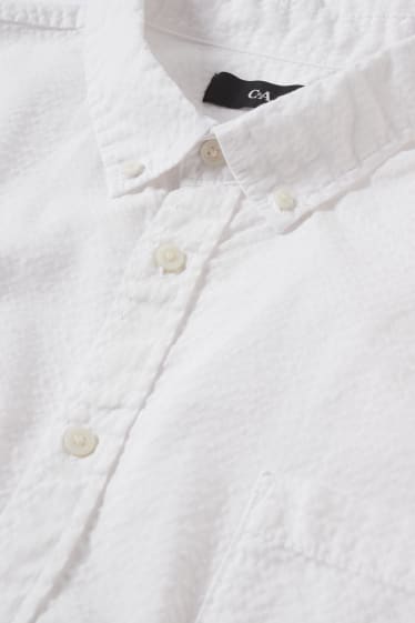 Hommes grandes tailles - Chemise - regular fit - col button-down - blanc