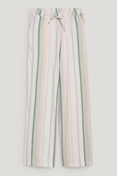 Donna - Pantaloni pigiama - a righe - colorato