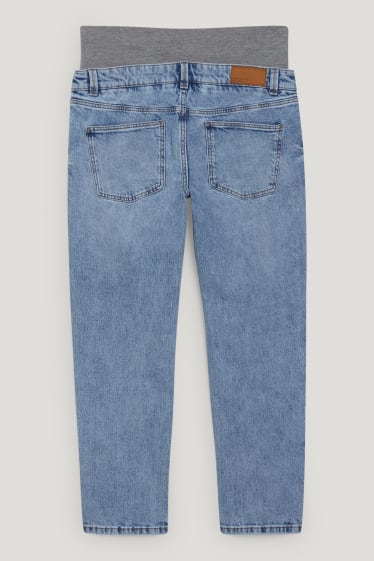 Dámské - Těhotenské džíny - tapered jeans - LYCRA® - džíny - světle modré
