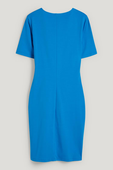 Damen - Kleid mit Knotendetail - blau