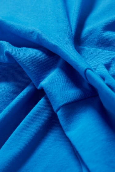 Femmes - Robe ornée d'un nœud - bleu