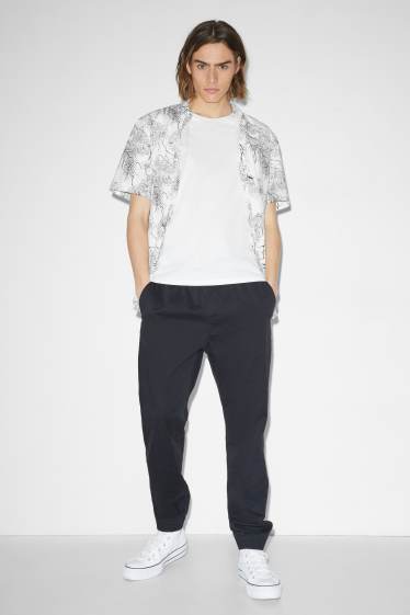 Clockhouse nen - Camisa - regular fit - Kent - negre/blanc