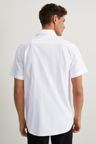 Herren - Hemd - Regular Fit - Kent - bügelleicht - weiß