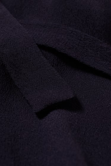 Donna - Pantaloni di stoffa - vita alta - tapered fit - blu scuro
