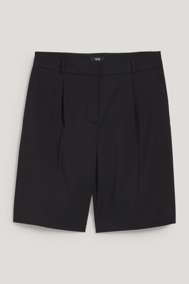 Women - Business Bermuda - high waist - black