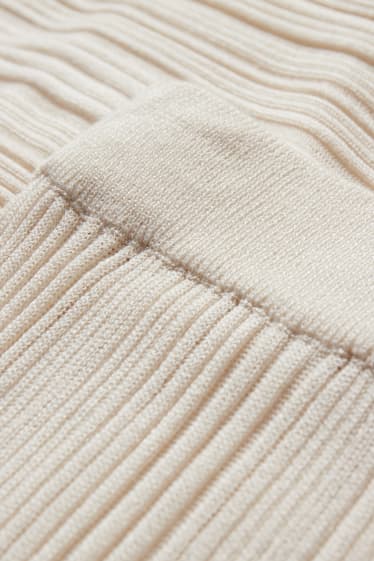 Dames - Strandbroek - palazzo - crème wit