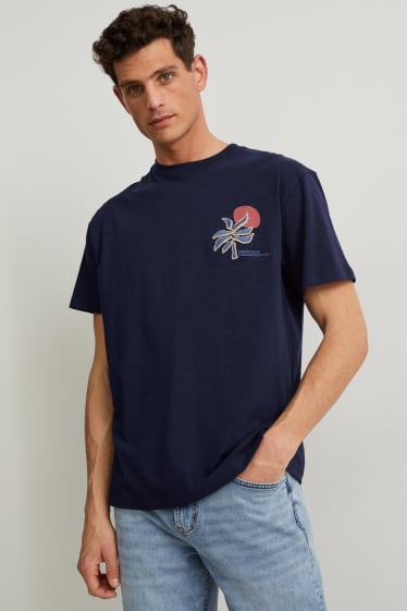 Hombre - Camiseta - azul oscuro