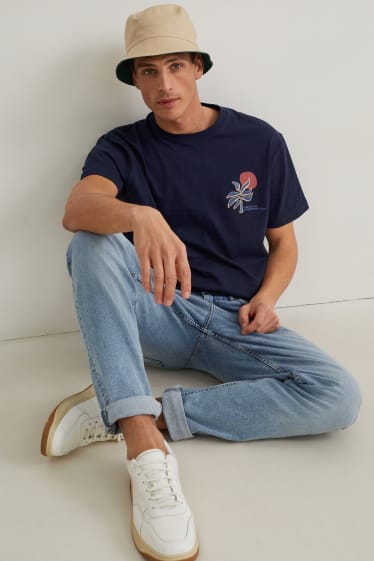 Hombre - Camiseta - azul oscuro