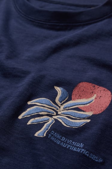 Hombre - Camiseta - azul oscuro