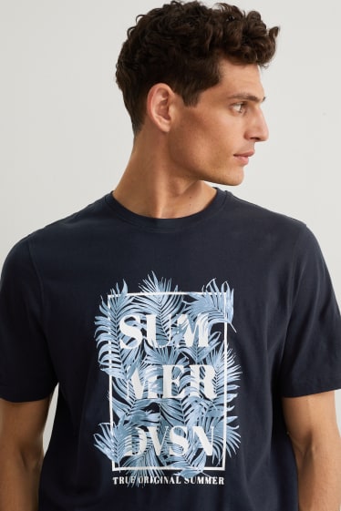 Hommes - T-shirt - bleu foncé