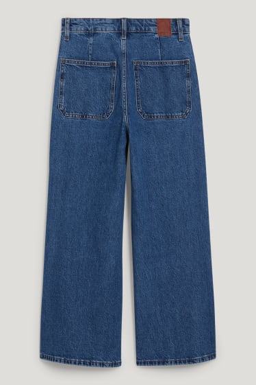 Femei - Loose fit jeans - talie înaltă - denim-albastru