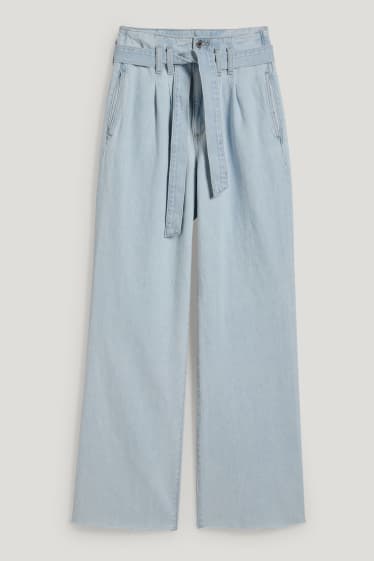 Femei - Loose fit jeans - talie înaltă - denim-albastru deschis