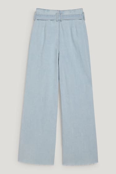 Femei - Loose fit jeans - talie înaltă - denim-albastru deschis