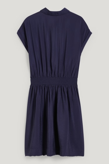 Femmes - Robe-chemisier - bleu foncé