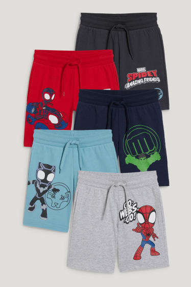 Exklusiv Online - Multipack 5er - Marvel - Shorts - dunkelblau