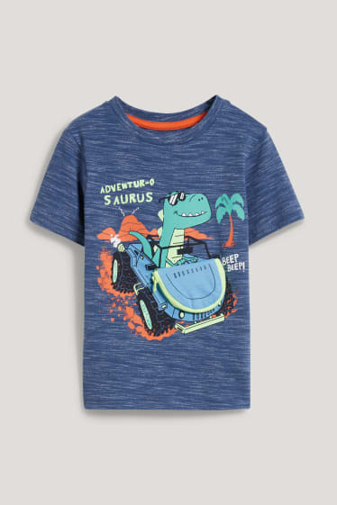 Toddler Boys - Dino - Kurzarmshirt - blau